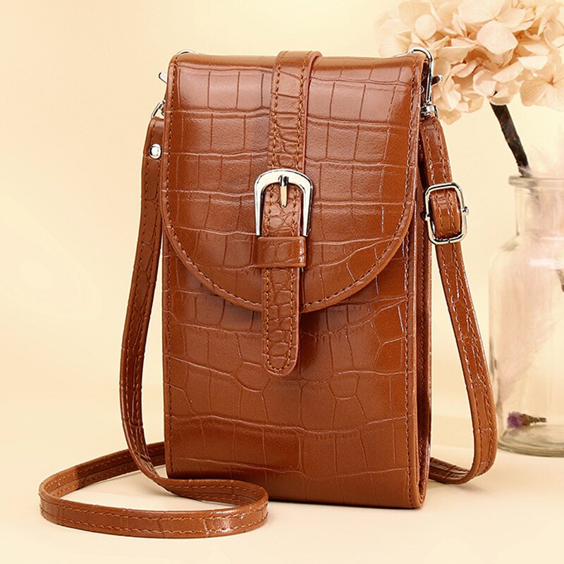 Vrouwen Schoudertas Pu Leather Crossbody Telefoon Tas Portemonnee Kaart Handtassen Messenger Draagbare Kleine Vierkante Tas Voor Meisjes Vrouwelijke