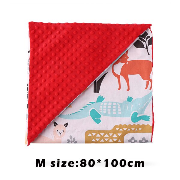 Baby Baumwolle Decke Weichen Flanell Vlies Windeln Neugeborene Kleinkind minky Bettwäsche Decke Kinderwagen wickeln Abdeckungen Blasen M/L größe: Grün