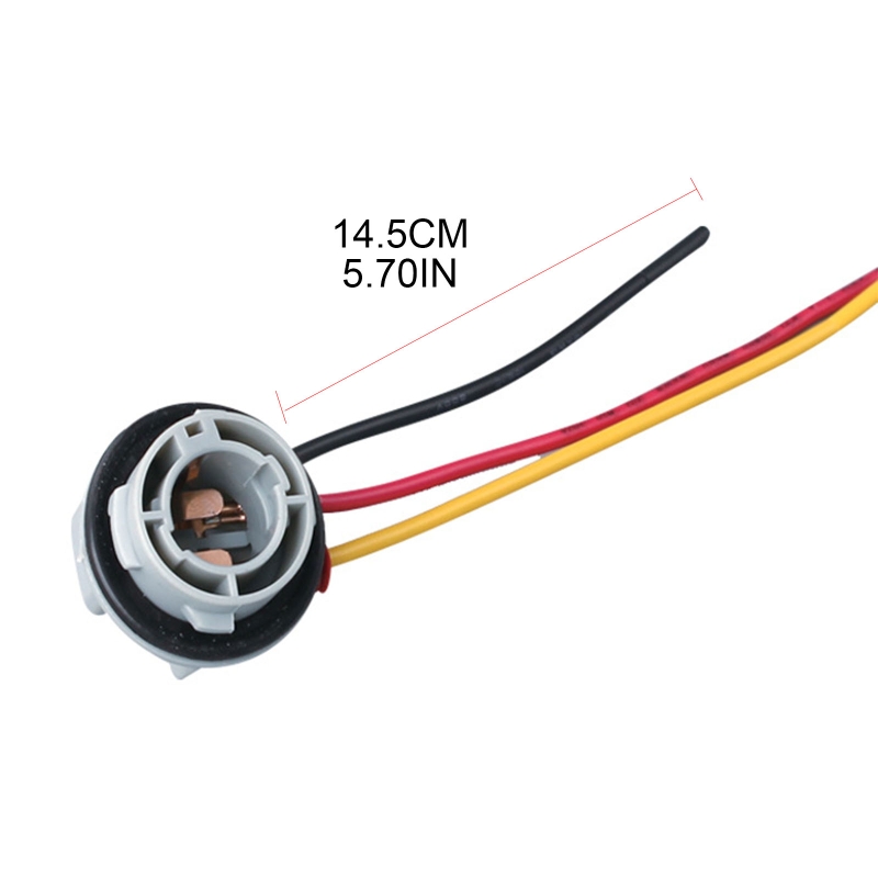 Douille d'ampoule 1157, 2 pièces, support lampe clignotant voiture, Base d'adaptateur avec câble 14.5cm,