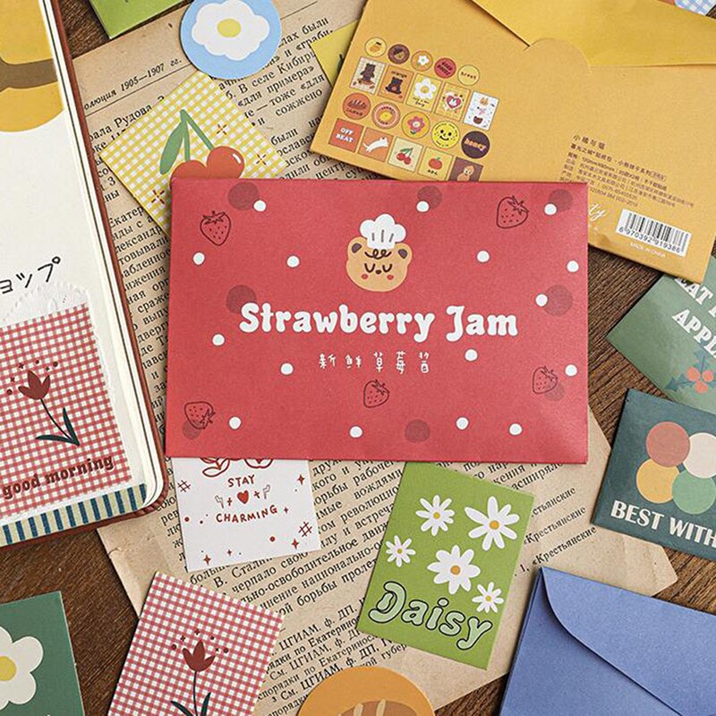40Pcs Decoratieve Envelop Stickers Set Scrapbooking Stok Label Dagboek Briefpapier