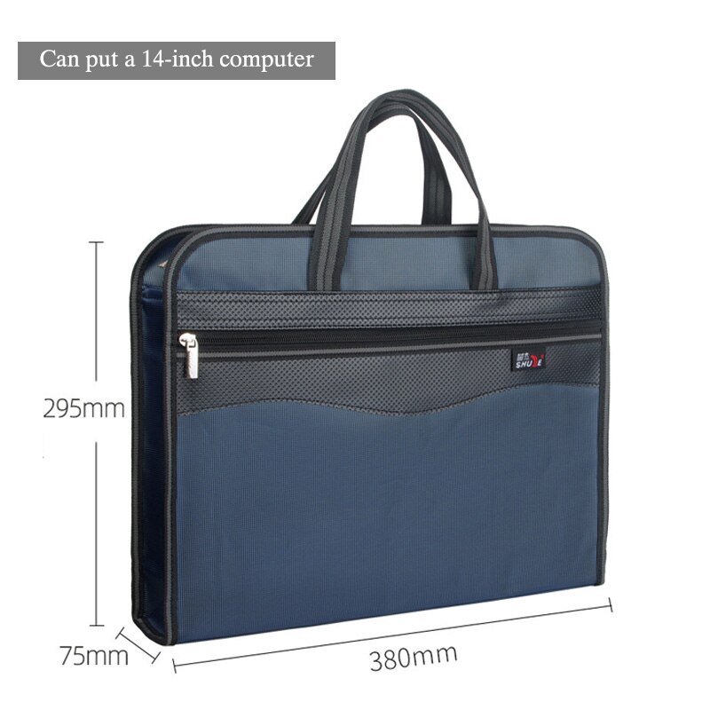 Wasserdicht Büro Tasche Für Dokument A4 Handtasche Leinwand Tragbare Laptop Tasche 14 zoll herren Aktentasche Lagerung Artikel Große Kapazität