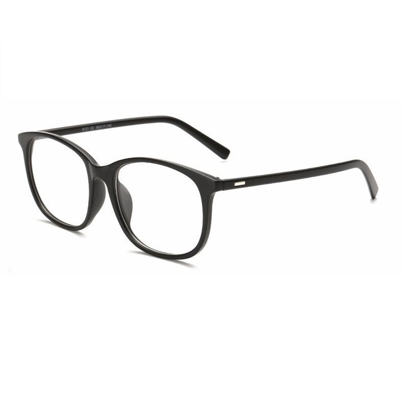 Elbru Women Glasses Frame Men Black Eyeglasses Frame Vintage Oversize Square Frame Clear Lens Glasses Optical Spectacle Frame: Matte Black