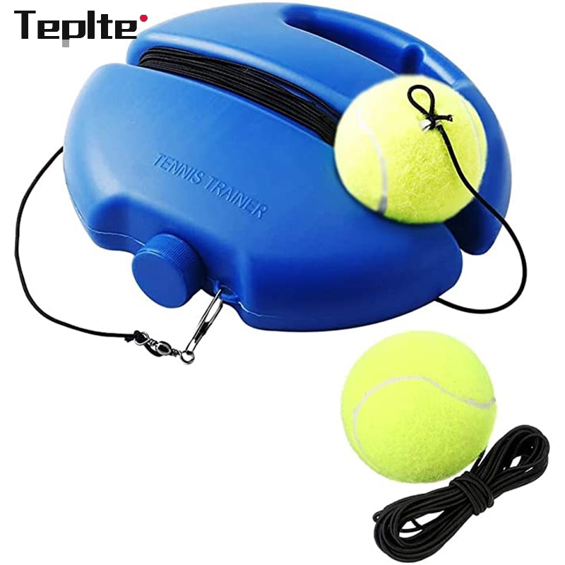 Juego de entrenamiento de tenis individual, Base de servicio con herramienta de pelota, práctica de tenis, deportes, pelota de rebote autodidáctica