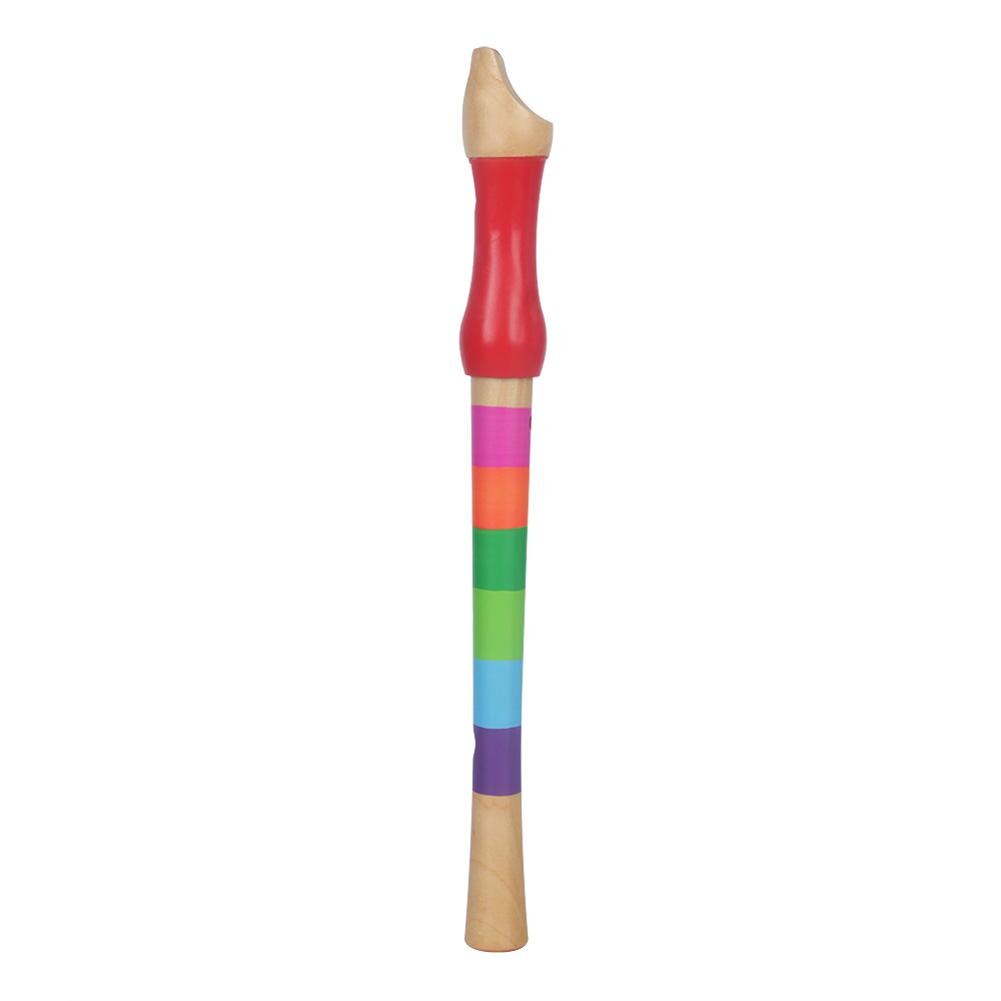 Wooden Treble Orff Flute Wooden Child Children Playing Musical Instrument: Default Title