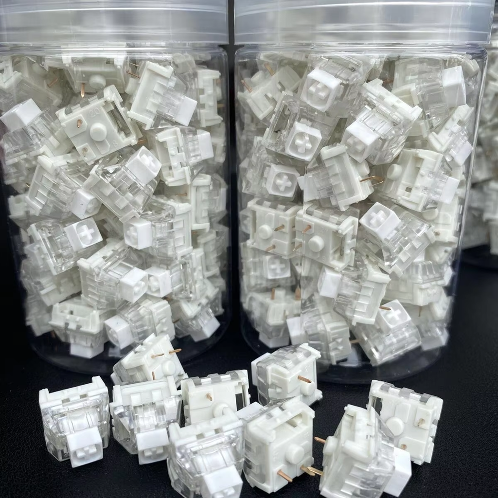 Kailh Box White Switch Custom Mechanical Keyboard Switches 3 Pins 55g Clicky Tactile Box White SMD RGB Gaming Switch Swap