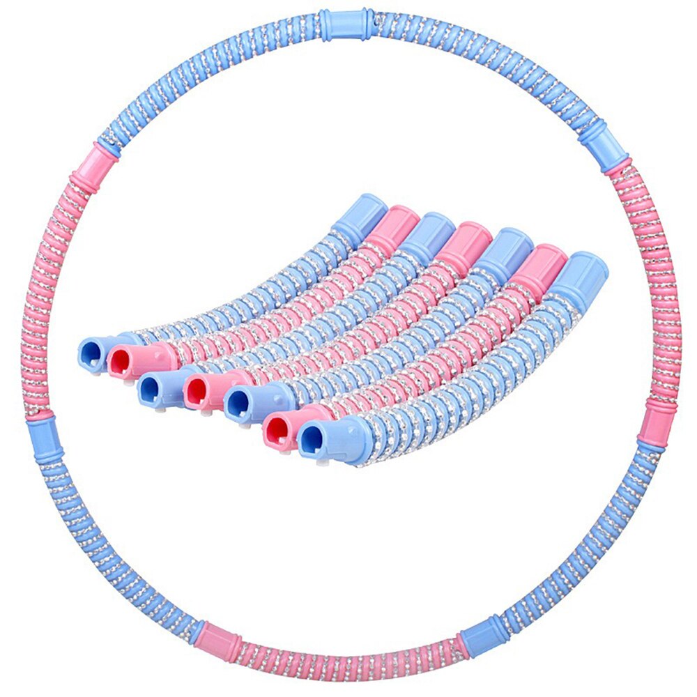 Removable Health Hoop Fitness Circle 3500 Massage Beads 7 Sections Own Combination Hoop Sports Hoop Weighted Hoop Slimming 76cm