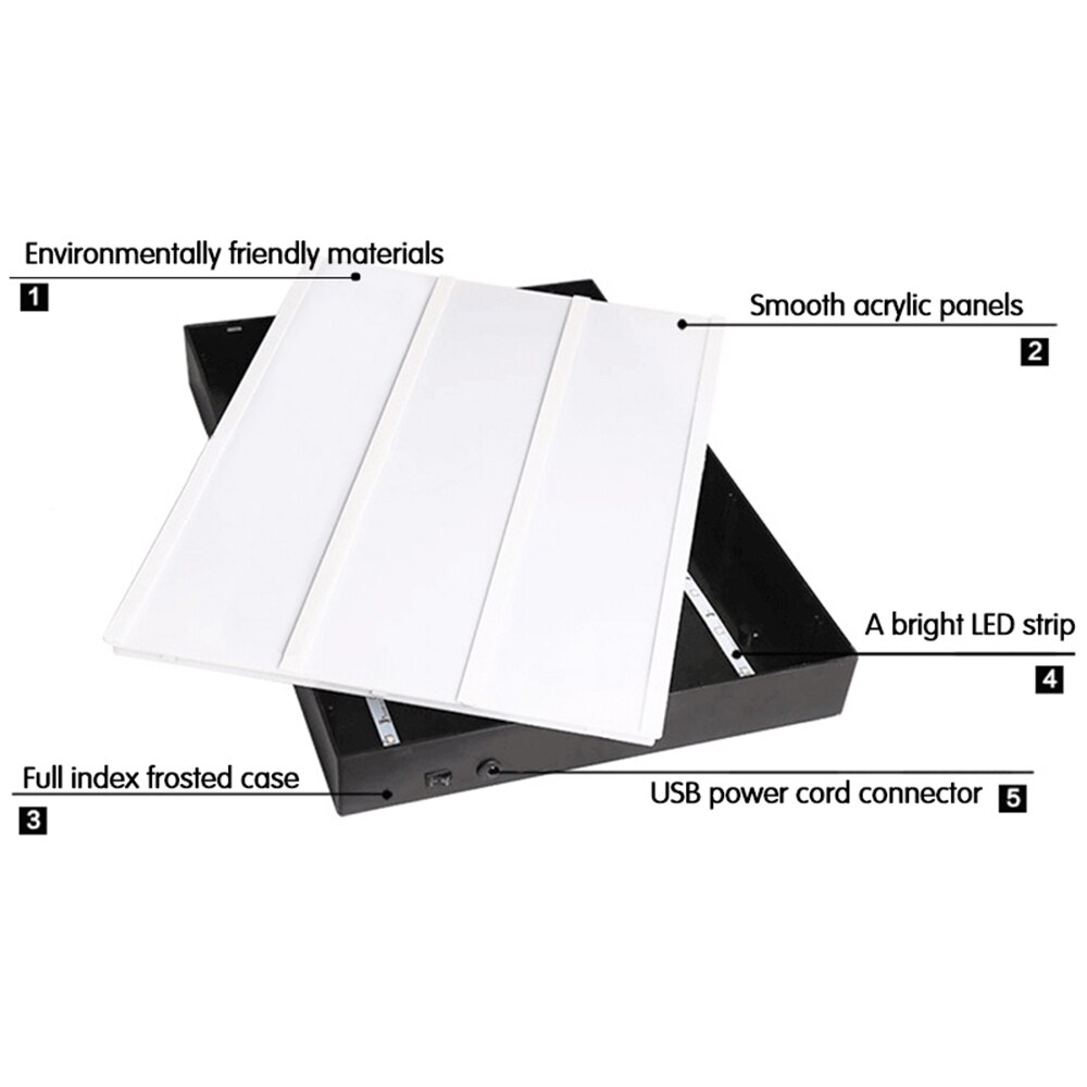 Caja de luz LED para Cine A6 con Combinación libre para manualidades, caja de luz con letras para decoración interior, caja de luz pequeña