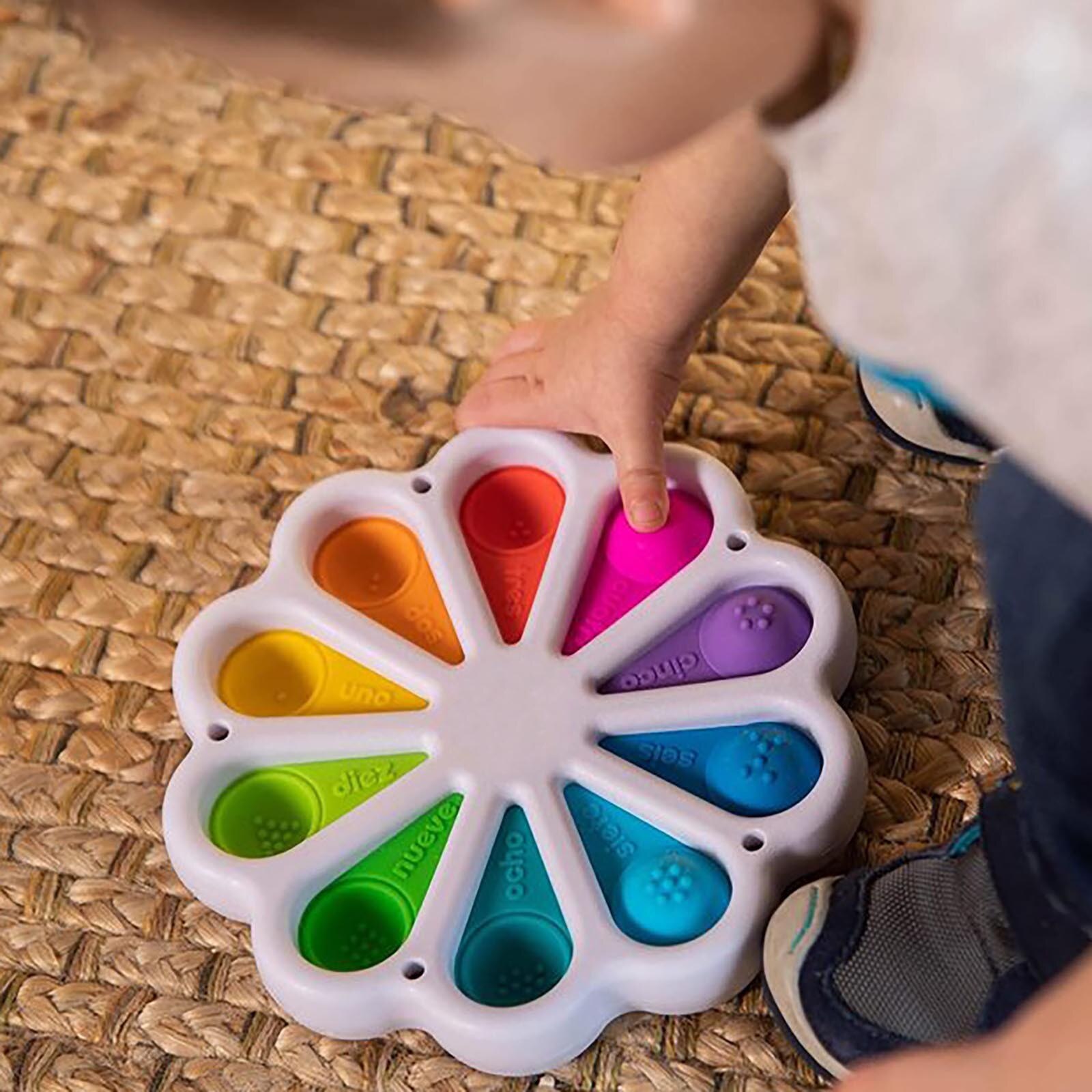Fidget Kuiltje Toy Stress Relief Hand Speelgoed Voor Kinderen, Te Gebruiken, zachte Siliconen Speelgoed Cognitieve Kaart פופיט משחק Speelgoed Voor Baby 'S