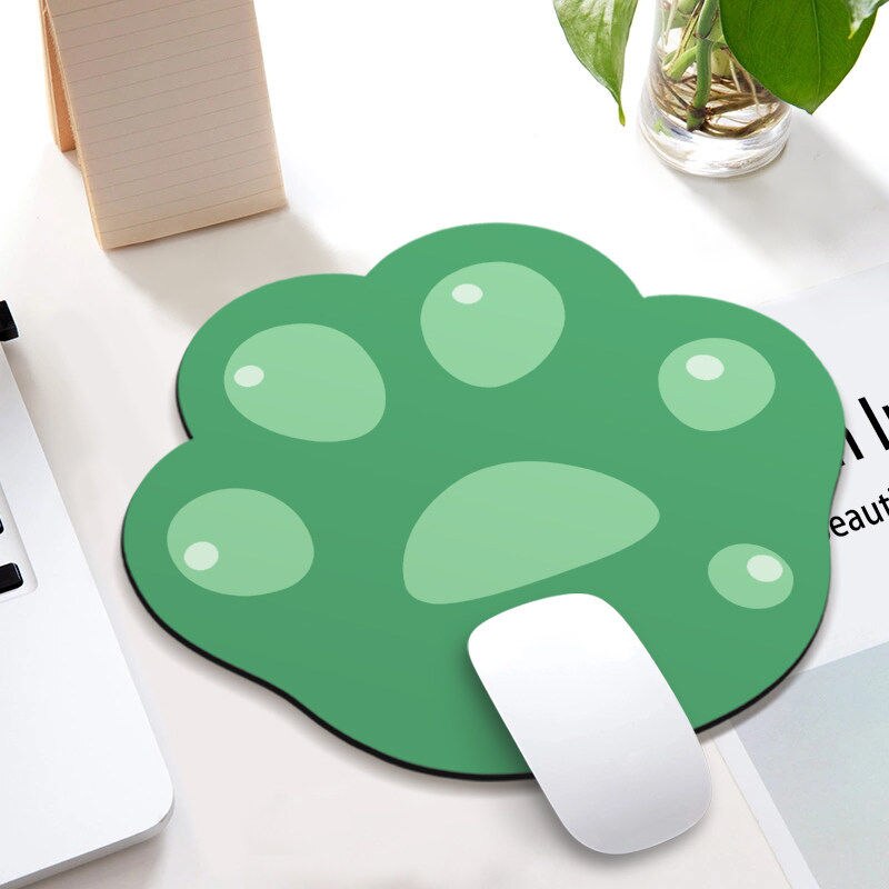 Kawaii Desk Pad Cute Mouse Pad Cat Pow Gaming Deskpad Desk Mats Office Accessories Mat for Mice Mouse Gamer: D