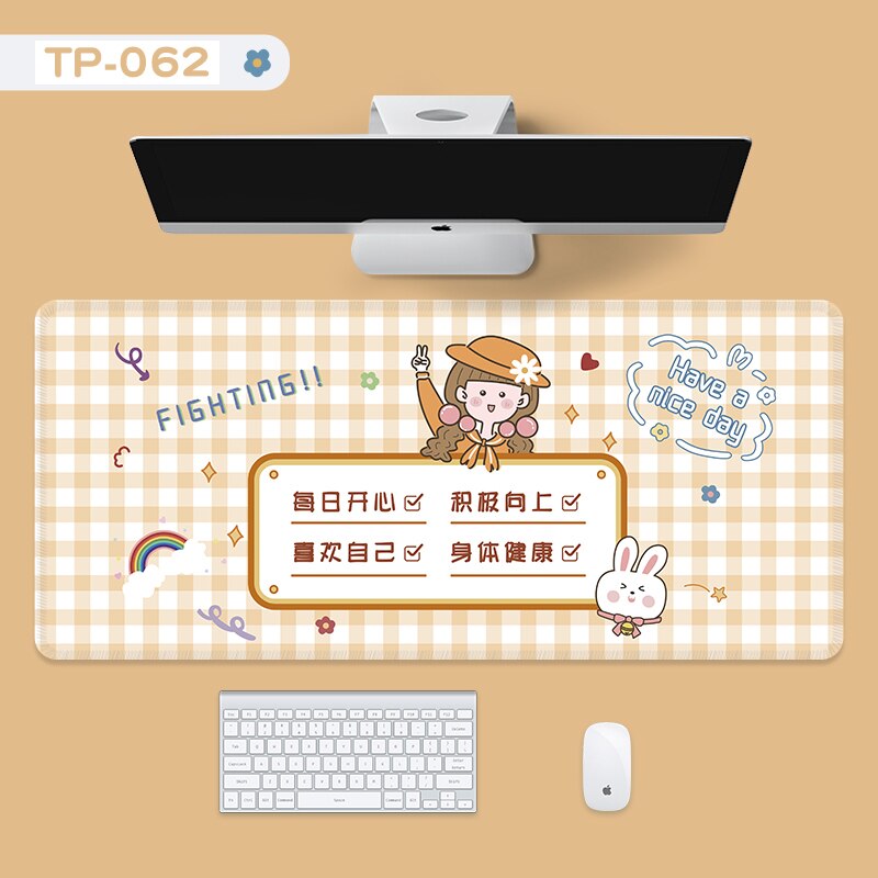 Leuke Oversized Muismat Toetsenbord Laptop Bureau Pad Rubber Pols Antislip Bureau Mat Desktop Organizer Computer Accessoires: 62