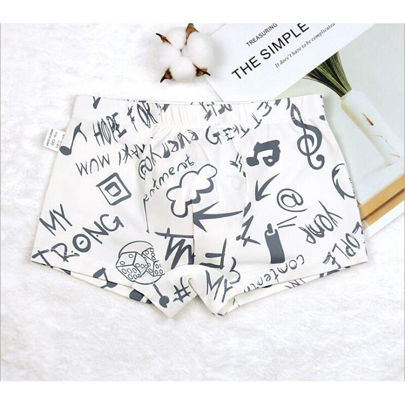 Vendita nuovo trasporto libero di alta qualità ragazzi pugile mutandine bambini carattere stella bambini biancheria intima 2-8 anni 4 pz/lotto