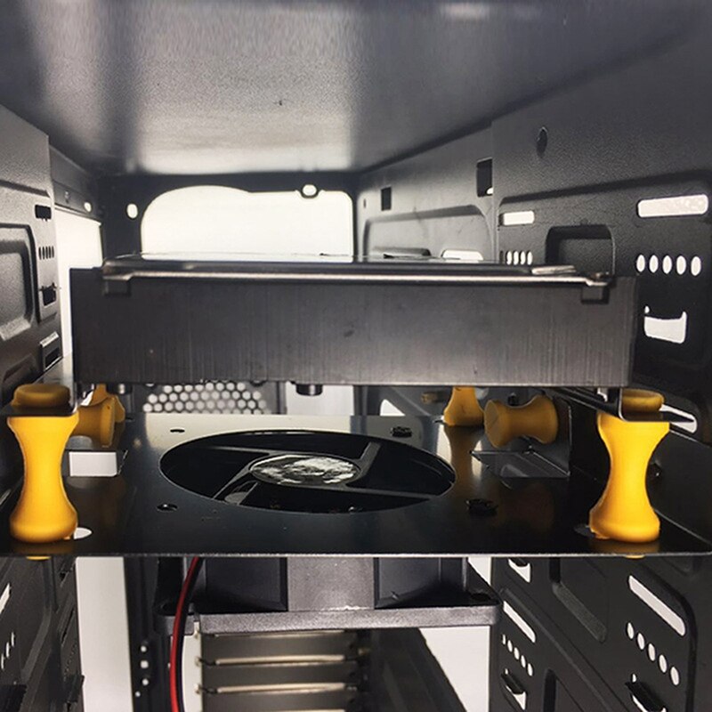 3.5-Inch Hard Disk Shock Absorber Bracket for PC Chassis 3.5 HDD to 5.25 DVD ROM Bracket Hard Disk Bracket