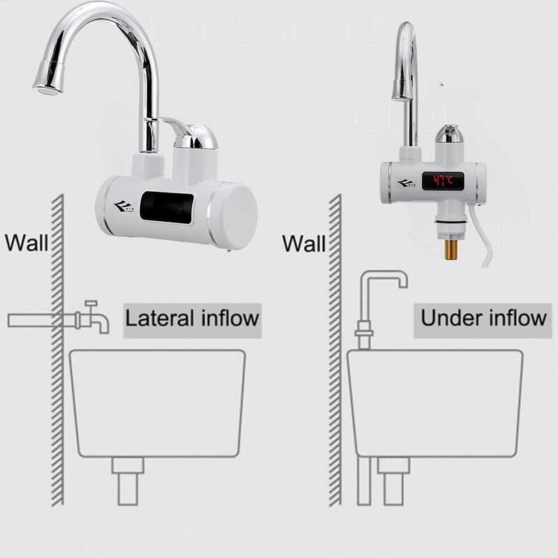 3000W Elektrische Küche Wasser Heizung Wasserhahn sofortig Heißer Wasser Wasserhahn Heizung Kalte Heizung Wasserhahn Tankless Durchlauferhitzer
