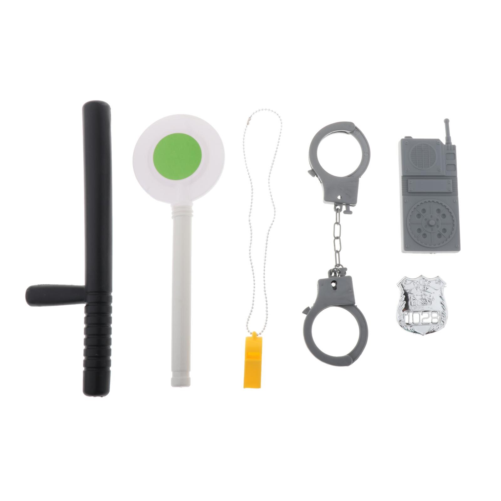 Fancy Dress Costume Role Pretend Educational Toy Policeman Officer Whistle