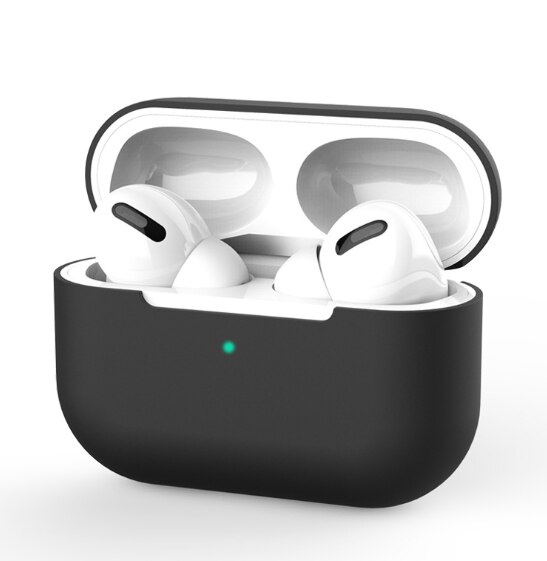 Funda de silicona para Apple Airpods Pro, funda inalámbrica con Bluetooth para Airpods 1 y 2, funda para auriculares para funda protectora de Airpods: 03 Black