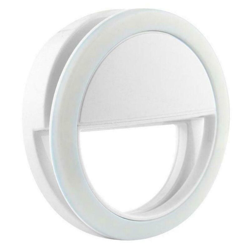 Foco Anillo Aro De Luz Led Aros Para Hacer Tik Tok Tripode Ring Light Selfie Movil Lo Mas Vendido Para Celular Fotos Selfie: White