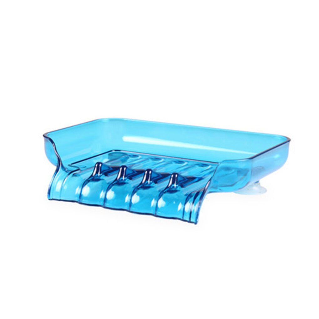 Suction Cup Water Drain Soap Dish Tray Non Slip Soap Box Toilet Shower Tray sponge Draining Racks Bathroom Accessories: 01