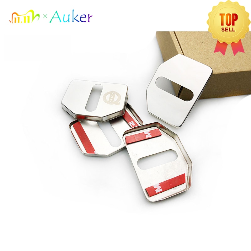 Door Lock Cover Caps Protective Car-styling Stainless Steel For Volvo V40 V50 V60 V70 V90 S40 S80 S90 XC40 XC60 XC70 XC90