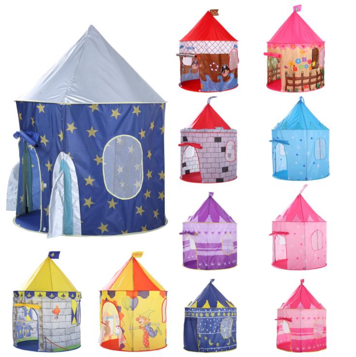 Tienda de juego plegable tipi prins pricess tienda plegable niños niño niña castillo cubby casa de juego niños regalos tiendas
