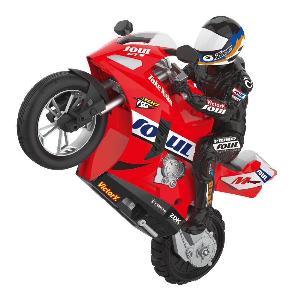 GloryStar HC-802-motocicleta de acrobacias, autoequilibrado, con Control remoto, 1:6: red