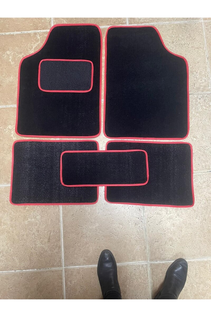 Peugeot 405 Carpet Mat Pad 5 Piece Black Color