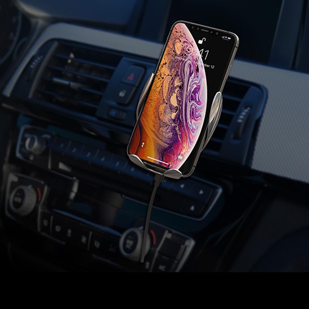 Universele Draadloze Oplader Auto Touch Sensing Automatische Intrekbare Clip Snel Opladen Voor Mobiele Telefoon Snel Opladen
