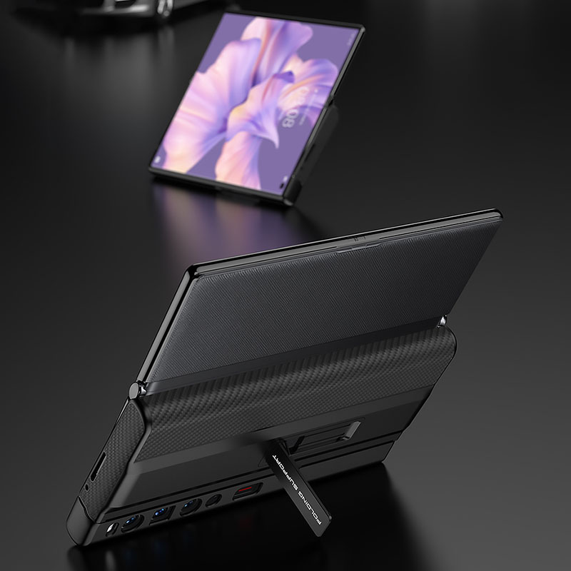 Funda de cuero PU de lujo con soporte para Huawei Mate XS 2, funda protectora antigolpes con marco de plástico, fundas para Huawei Mate XS2