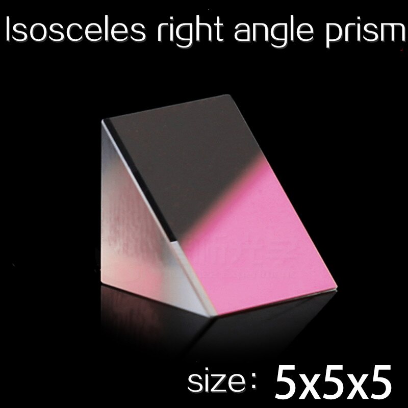 Reflective Prism Coated Isosceles Right Triangle K9 Material prism dichroic glass