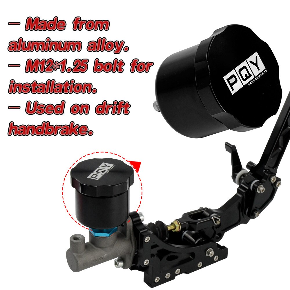 Aluminum Car Hydraulic Drift Rally Handbrake Oil Tank For Fluid Reservoir E-brake VR4611
