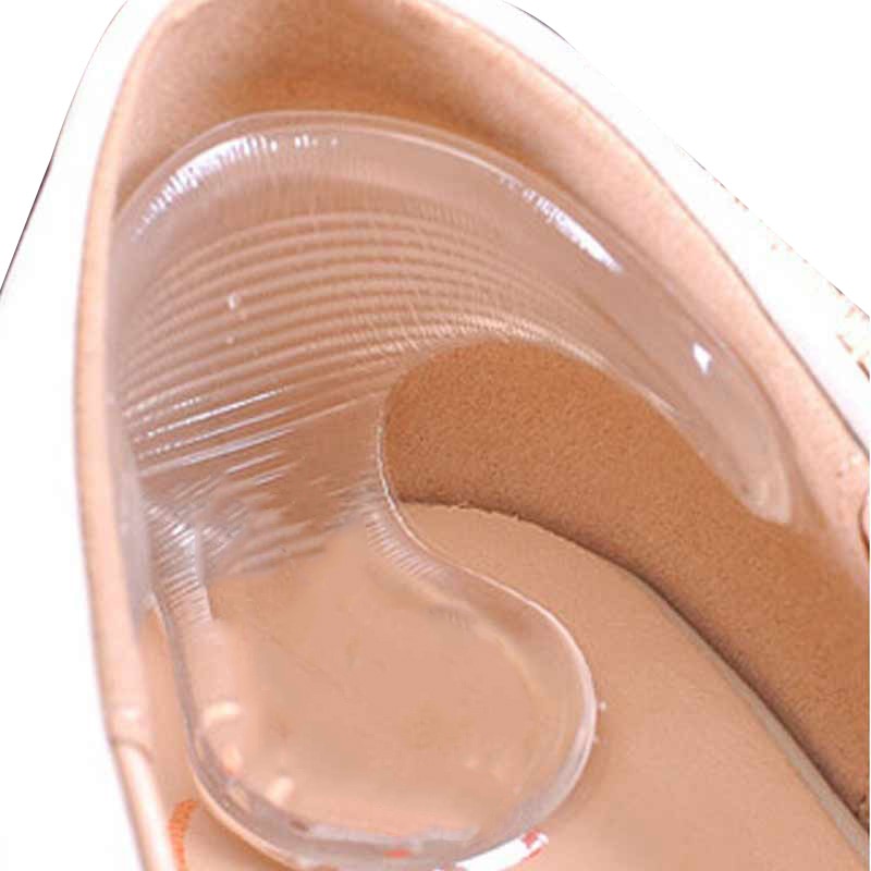 1Pair Silicone Heel Pads For Shoes Gel Insoles Foot Gel Back Heel Pain Protect Anti-Slip Gel Heel Cushions Feet Care Massage
