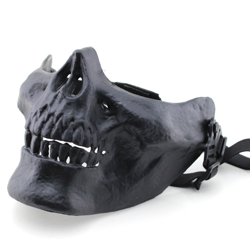 Emiraten M03 skelet Half Gezicht Maskers Schedel Skelet Masker Voor Halloween Dansen Rekwisieten Levert: Black