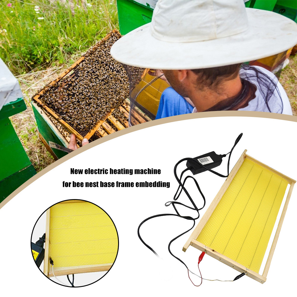 Beekeeping Foundation Electric Embedder Device Automatic Crimping Bee Spleen Heating Beehive Installer Bee Apiculture Tool
