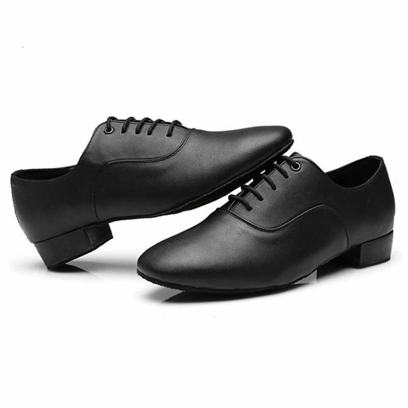UTIGER Männer Junge Moderne Tanz Schuhe PU Latein Ballsaal tanzen Schuhe Niedrigen Ferse Weiche laufsohle 2,5 cm Männlichen Walzer Tango tanz Schuhe