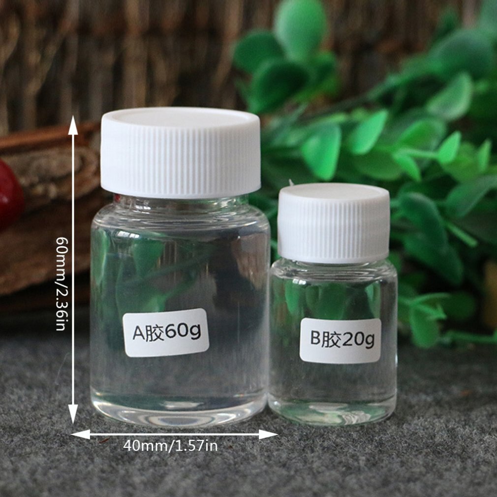 Ultra-transparent AB Kristall Kleber Zwei Komponente Epoxid Harz Dichtstoff Schnell Trocknend