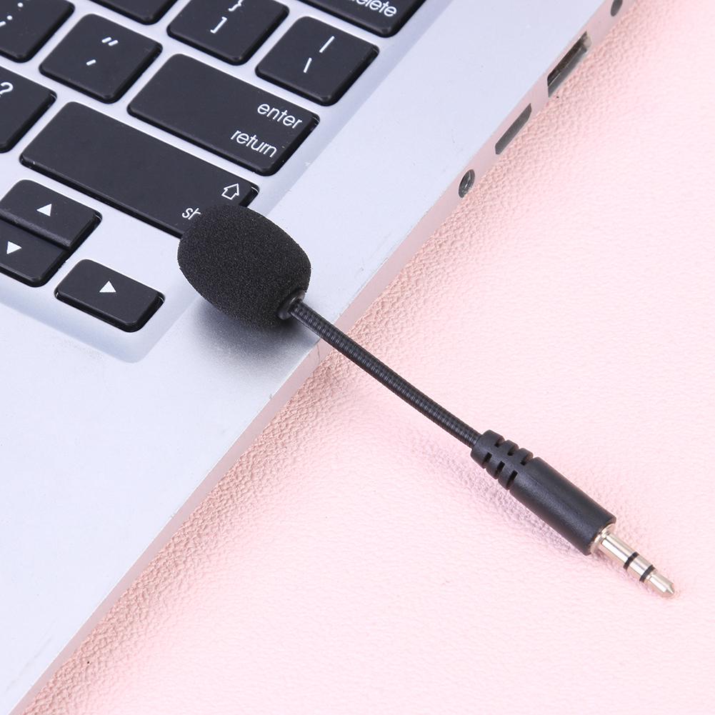 Mini 3.5mm Interface Noise Canceling Flexible Microphone Studio Mic for Laptop Noise Resistance Strong Anti-interference Ability