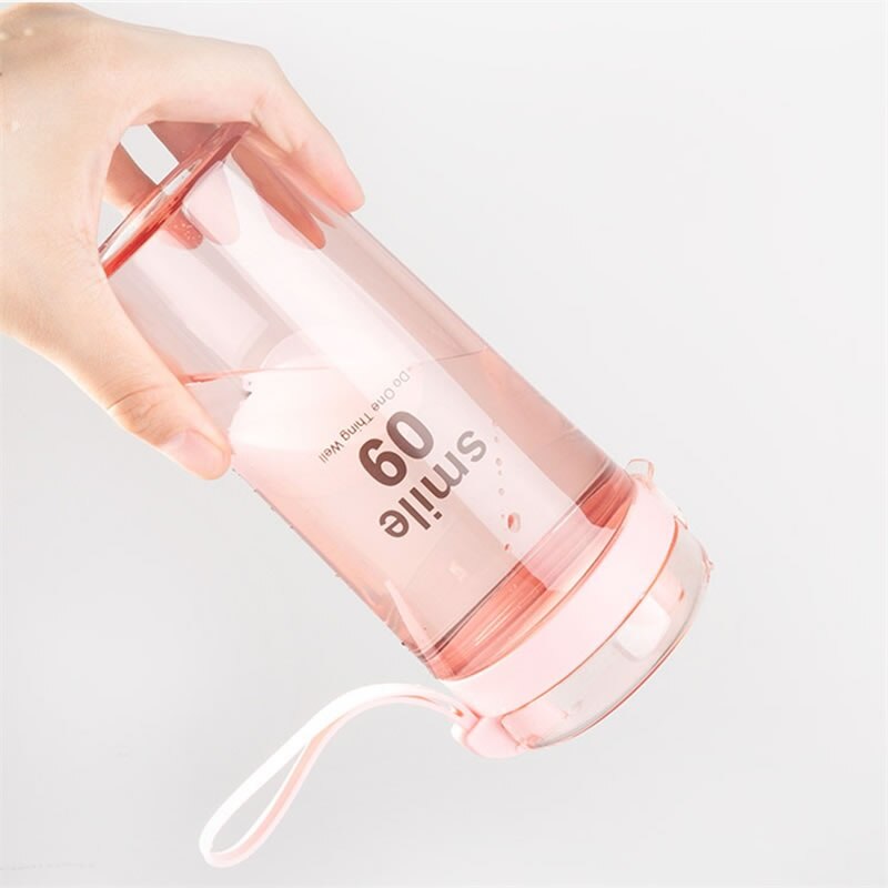 Upspirit 400ml rørende vannflaske plast lekkasjesikker kaffedrikke vannkoker bærbar sport reise protein shaker drinkware