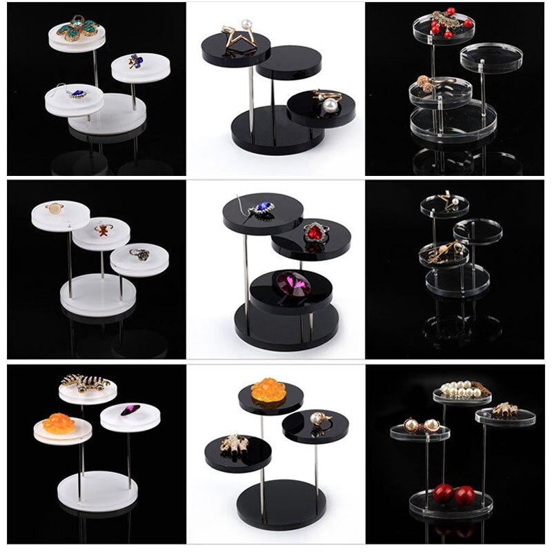 3/4/12 rund mad cupcake stativ akryl display stander til smykker/kage dessert stativ bryllup fødselsdagsfest dekorationsværktøjer