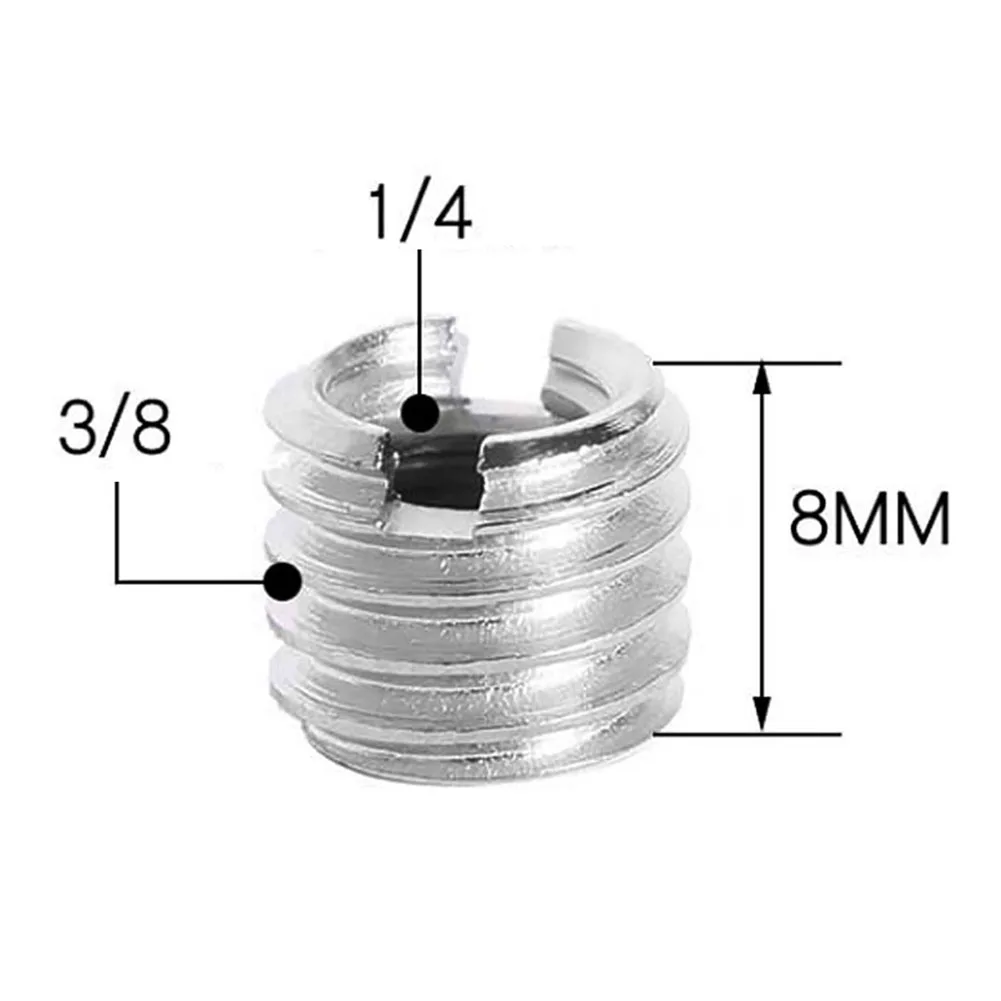 1/4 3/8 To 5/8 Female Male Threaded Screws Mount Adapters Tripod Camera Studio Threaded Screw Mount Adapters LS082 For Tripods: green
