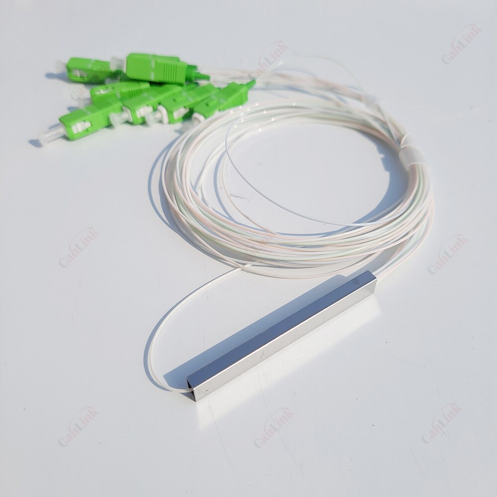 Warranty 1x2 1x4 1x8 1x16 1x32 SC APC Optical PLC Splitter Steel Tube Cable 2 Way 4way 8 Way 16 Way SM 1310/1550nm