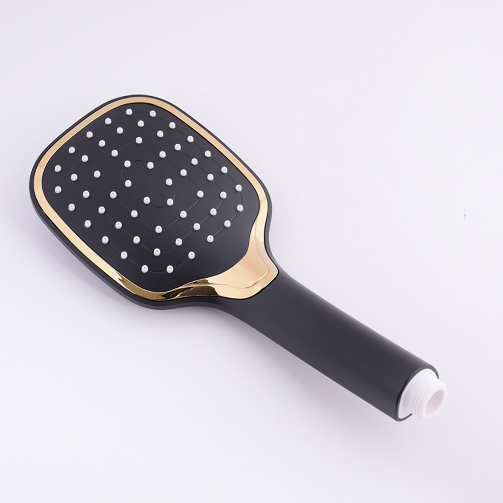 ABS Plastic Square Head Shower Hand Held Shower Head Gold Large Bathroom Shower Head