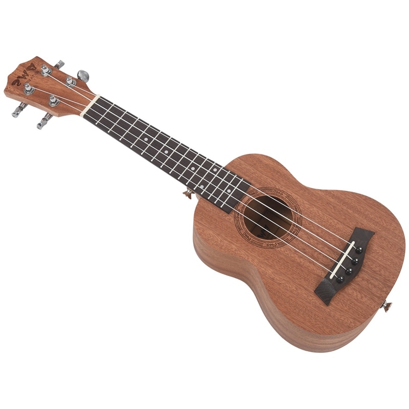 21 Inch Professionele Sopraan Ukulele Uke Sapele 15 Fret Vier Snaren Bruin Muziekinstrument: Default Title