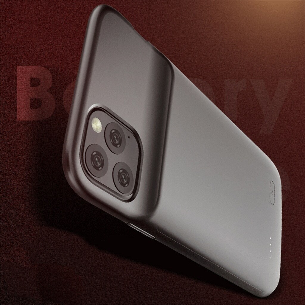 5000 mah powerbank-deksel for iphone 11 pro 11 pro max backup batterideksel for iphone 11 utvidet telefon batteri strømdeksel