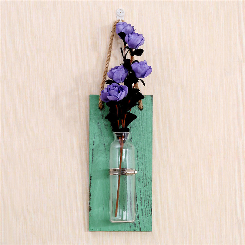 Muur Hydrocultuur Planten Vaas Muur Opknoping Bloempot Wanddecoratie Ornamenten home Decoratieve Planken #4A23