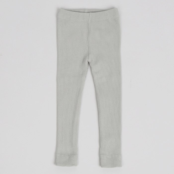 Koreaanse Stijl Peuter Meisjes Leggings Baby Kids Geribbelde Broek Katoenen Baby Kinderen Broek Elastische Taille Zachte Broek: light green