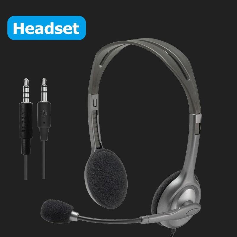 Logitech H110/H111 casque stéréo avec Microphone 3.5mm casque filaire ordinateur périphérique accessoires