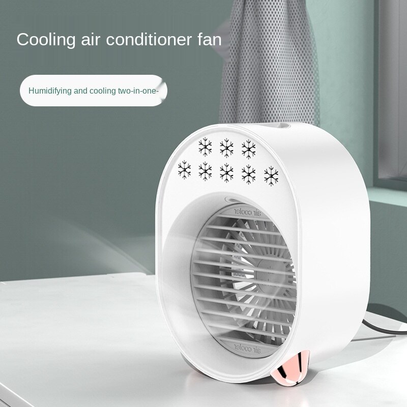 Mini negative ion air conditioning fan usb mini cold air purification humidification refrigeration fan cooling fan