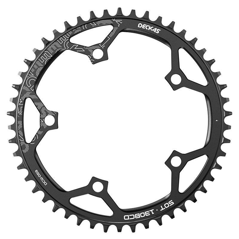 Deckas-platos y bielas redondos para bicicleta de montaña, plato para bielas, 130BCD, 50T/52T/54T/56T/58T, 130mm