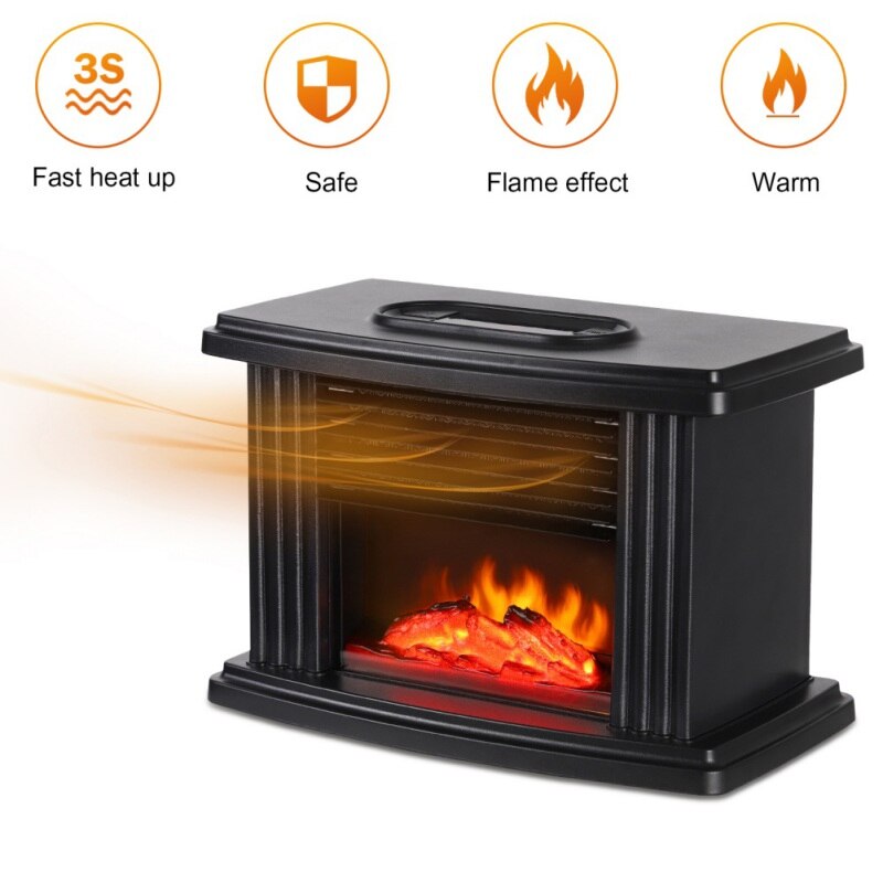 Fan Heater Electric Heater With 12H Timer,3 Gear Adjustable Personal Space Warmer PTC Heating
