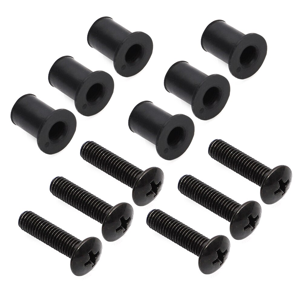 Vis et écrous de pare-brise en caoutchouc, pour Yamaha motoneige YZF R1 R6 R125 FZR400 XJ600 remplacer 90179-05523 / 90150-05024-00