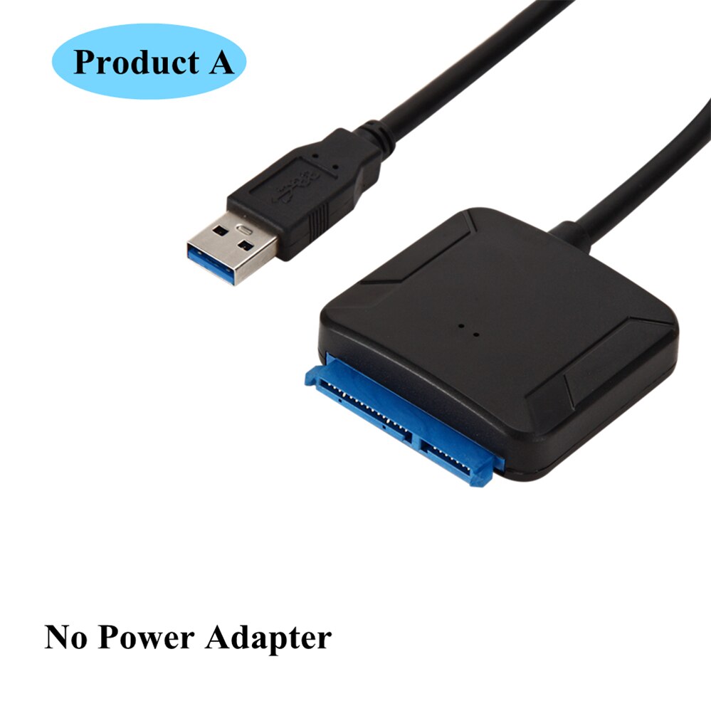 Pzzpss Usb 3.0 Naar Sata 3 Kabel Sata Naar Usb Adapter Convert Kabels Ondersteunen 2.5/3.5 Inch Externe Ssd hdd Adapter: without plug